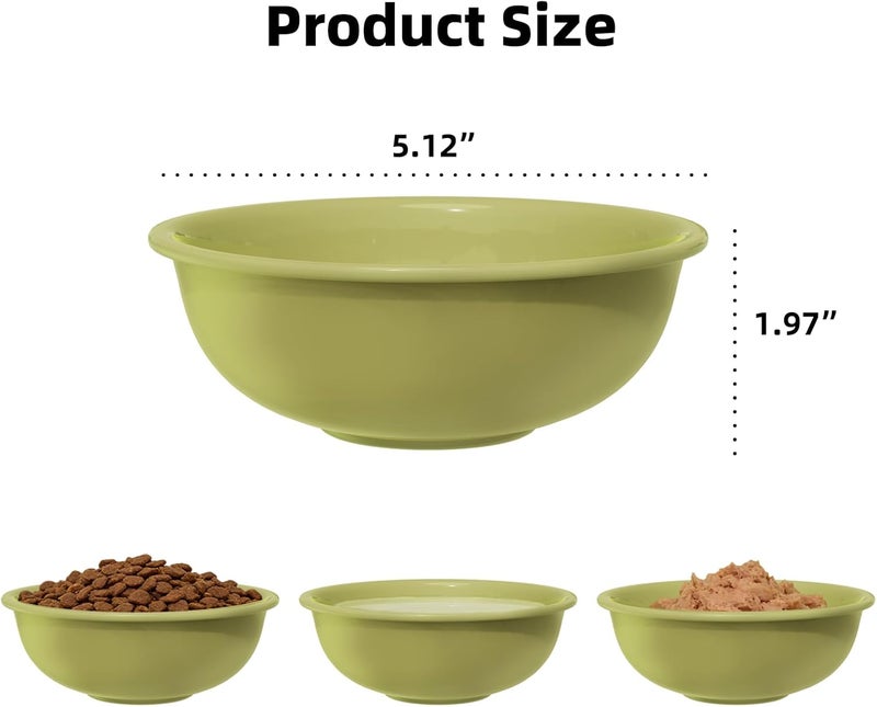 MS!MAKE SURE Spring Roll Single Cat Bowls Green - Image 2